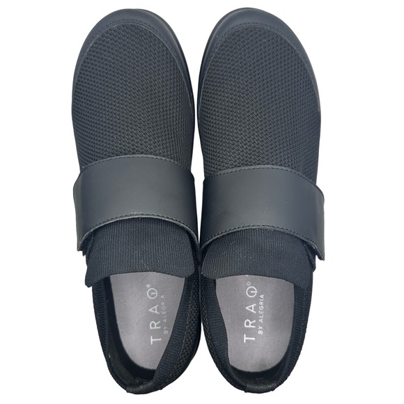 Traq by Alegria | Women | Qwik Black Comfort Slip-On Shoes | Size EU 43 US 12 - Picture 5 of 13